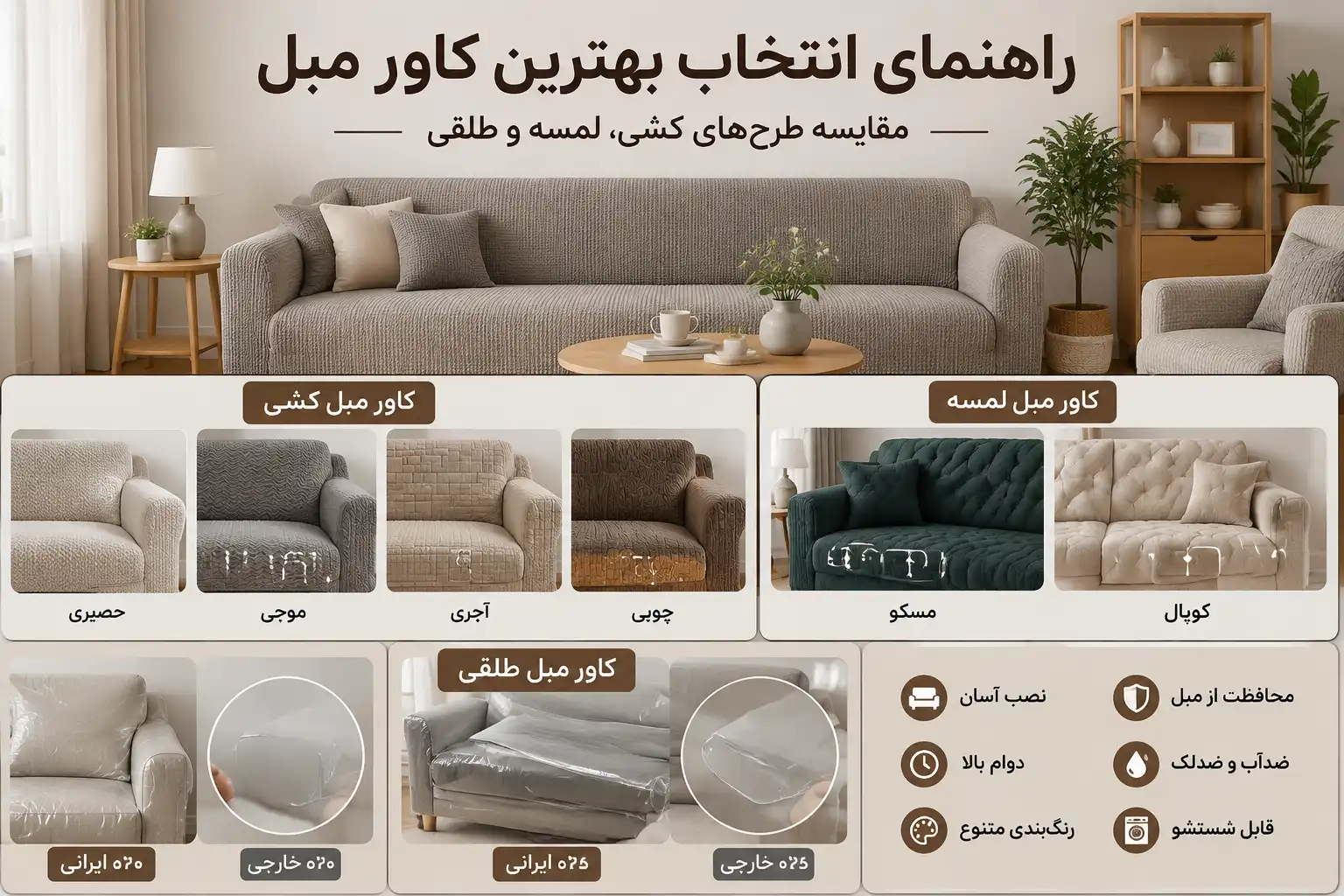 بهترین کاور مبل